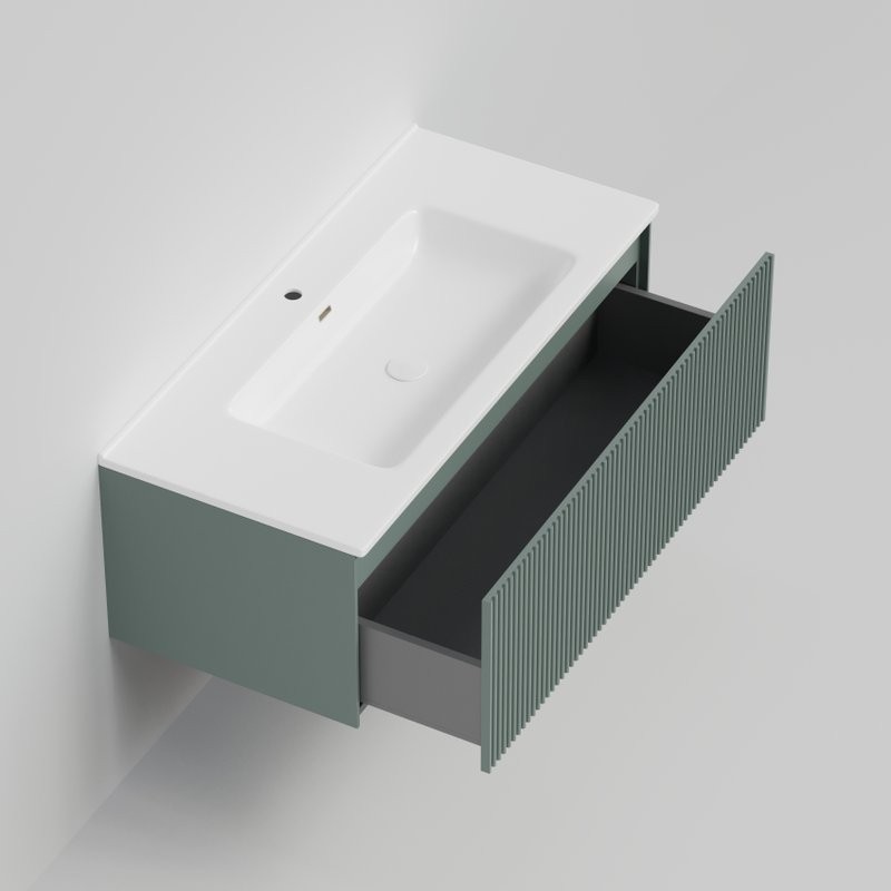 Тумба с раковиной La Fenice Terra 100 серая