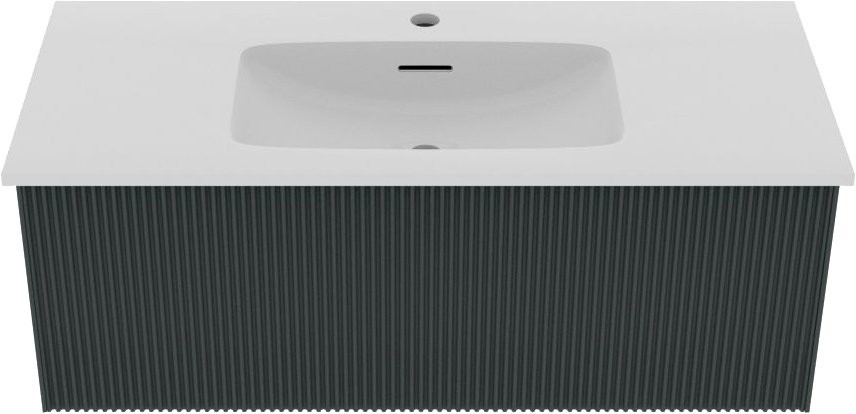 Тумба с раковиной La Fenice Terra 100 серая