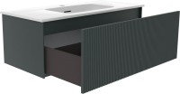 Тумба с раковиной La Fenice Terra 100 серая