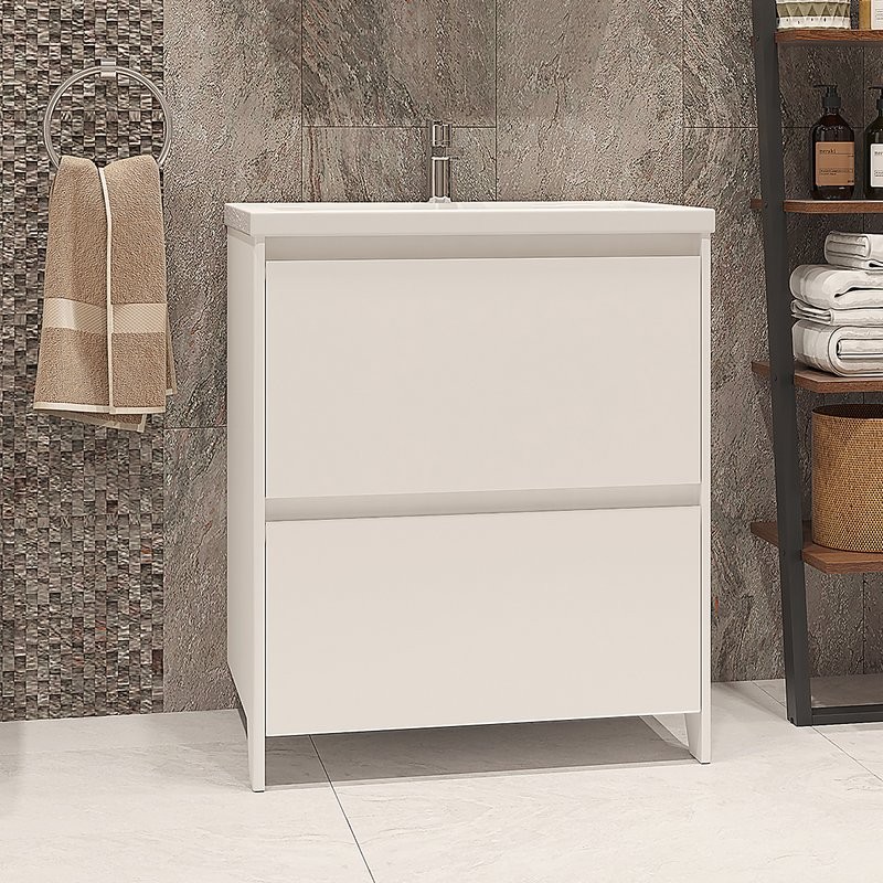 Тумба под раковину Velvex Klaufs 70.2Y белая, напольная