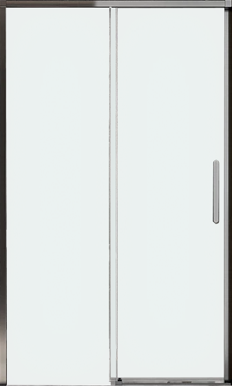 Дверь для душевого уголка Veconi Premium Trento PTD-40GR 120 см, профиль брашированный графит, стекло прозрачное