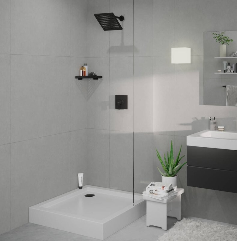 Верхний душ Hansgrohe Crometta E 240 1jet 26726670 черный матовый