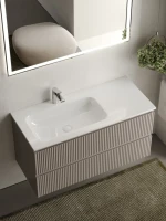 Мебель для ванной комнаты Sancos Snob R 100 см, L, doha soft