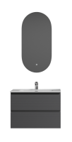 Мебель для ванной комнаты Sancos Folk 70 grey soft, раковина CN7007