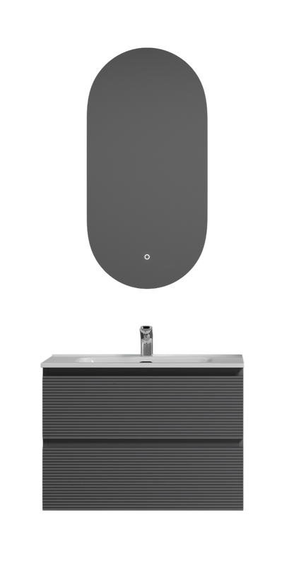 Мебель для ванной комнаты Sancos Folk 70 grey soft, раковина CN7007