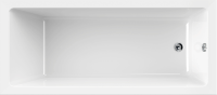Акриловая ванна Cezares Plane Solo 180x80 см, пристенная, белая, на ножках