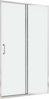Душевая дверь в нишу Abber Schwarzer Diamant AG301005 100 см, профиль хром, стекло прозрачное