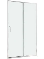 Душевая дверь в нишу Abber Schwarzer Diamant AG301005 100 см, профиль хром, стекло прозрачное