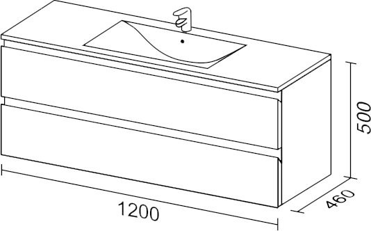 Мебель для ванной комнаты Sanvit Авеню 2 120, белая