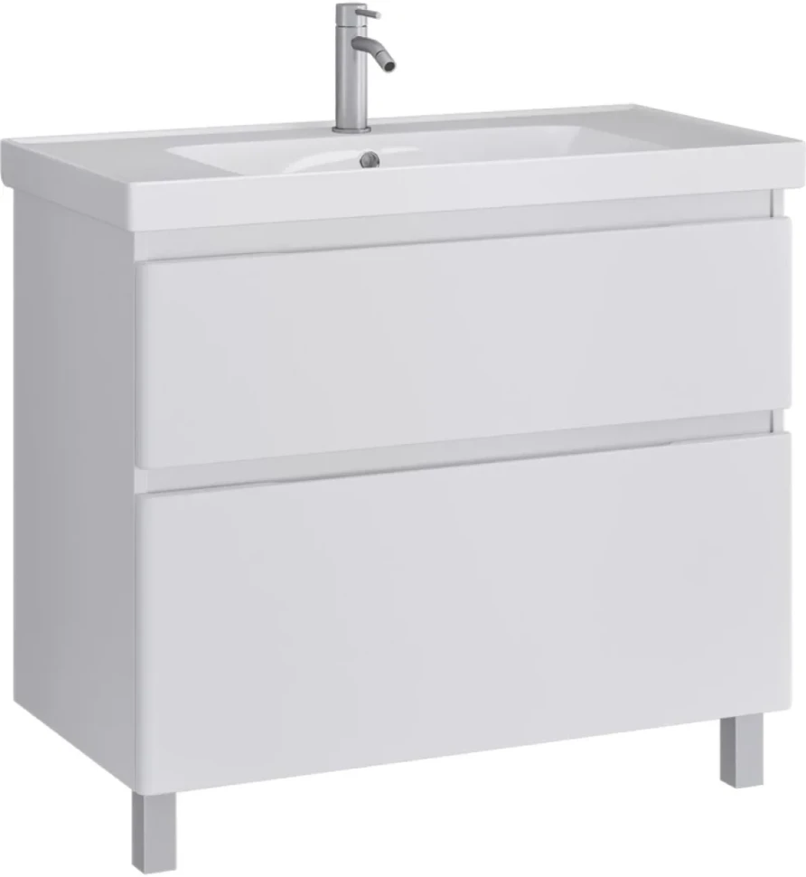Тумба под раковину SanStar Riana 90 напольная, белая