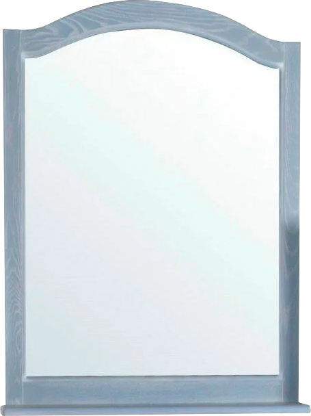 Зеркало ASB-Woodline Модерн 85 рошфор, белая патина, с полкой
