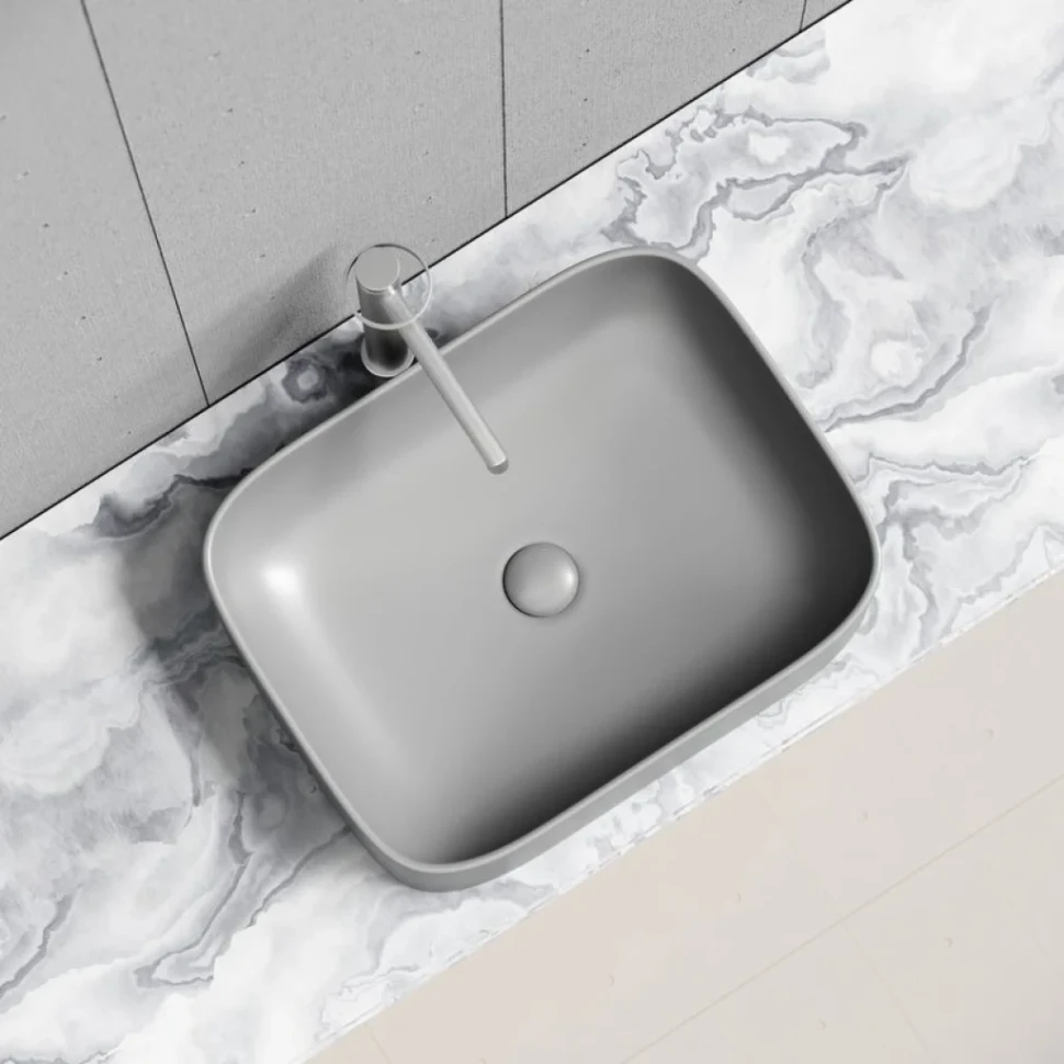Накладная раковина Ceramicanova Element CN6052MH антрацит матовая
