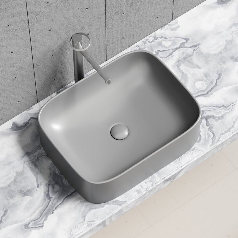 Накладная раковина Ceramicanova Element CN6052MH антрацит матовая