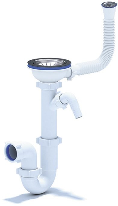 Комплект Мойка Florentina Липси 460 грей + Измельчитель KUCHENSTERN Muhle