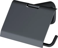 Держатель для туалетной бумаги AM.PM X-Joy A84341422 с крышкой, черный