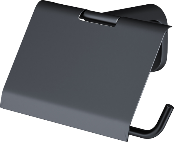 Держатель для туалетной бумаги AM.PM X-Joy A84341422 с крышкой, черный