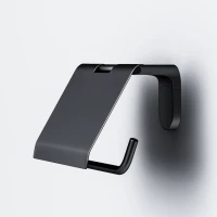 Держатель для туалетной бумаги AM.PM X-Joy A84341422 с крышкой, черный