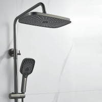 Душевая стойка Shevanik S6236T оружейная сталь