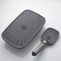 Душевая стойка Shevanik S6236T оружейная сталь