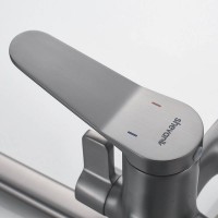 Душевая стойка Shevanik S6236T оружейная сталь