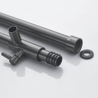 Душевая стойка Shevanik S6236T оружейная сталь