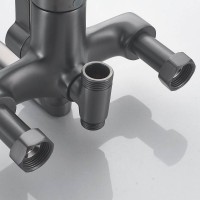 Душевая стойка Shevanik S6236T оружейная сталь