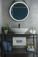 Накладная раковина GID Lago Wm9021 52 матовая белая, овальная, фаянс