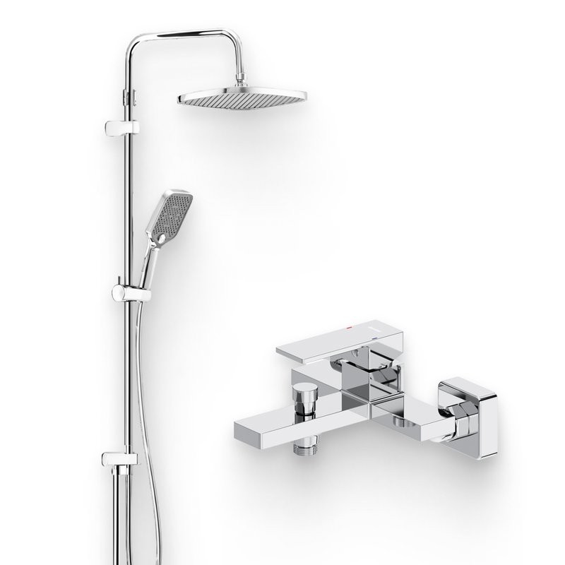 Душевой комплект Смеситель Damixa Gala 531000000 + Стойка 953000000