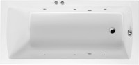 Акриловая ванна Excellent Aquaria WAEX.AQU16.SOFT 160x70 см, левая, встраиваемая, с гидромассажем, белая, с каркасом, со сливом-переливом
