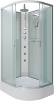 Душевая кабина Niagara Classic NG-33084-14LBKTG 100х80 см, без крыши, с гидромассажем и тропическим душем