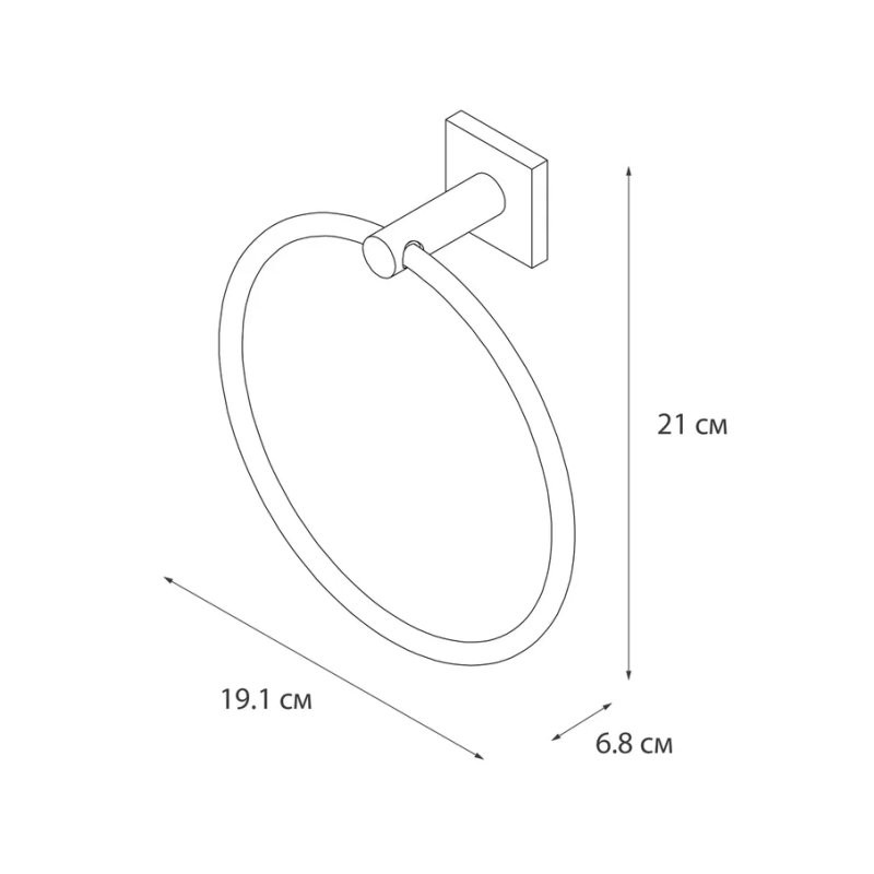 Полотенцедержатель Fixsen Lux Chrome 15011