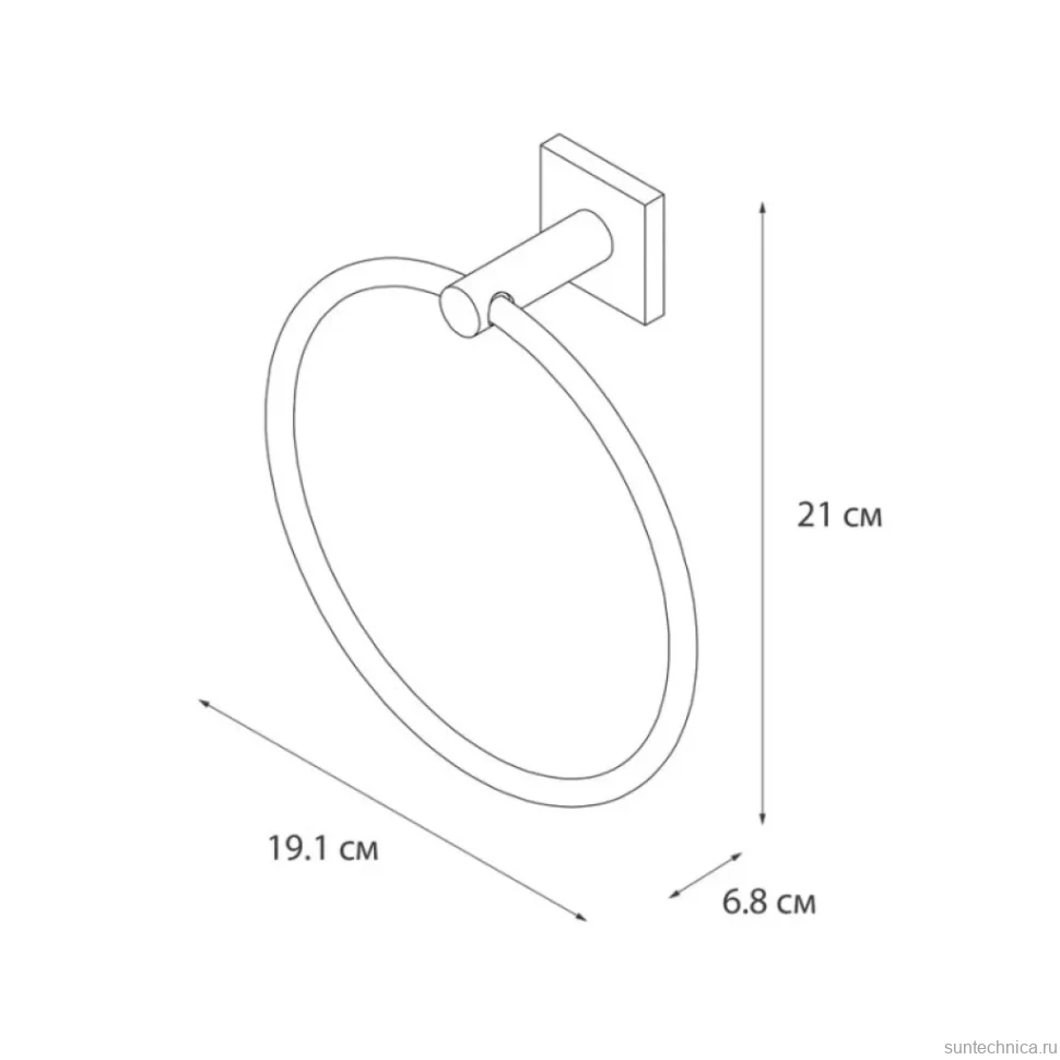 Полотенцедержатель Fixsen Lux Chrome 15011