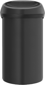 Мусорное ведро Brabantia Touch Bin 128981 30 л, черное, с эффектом минерального напыления