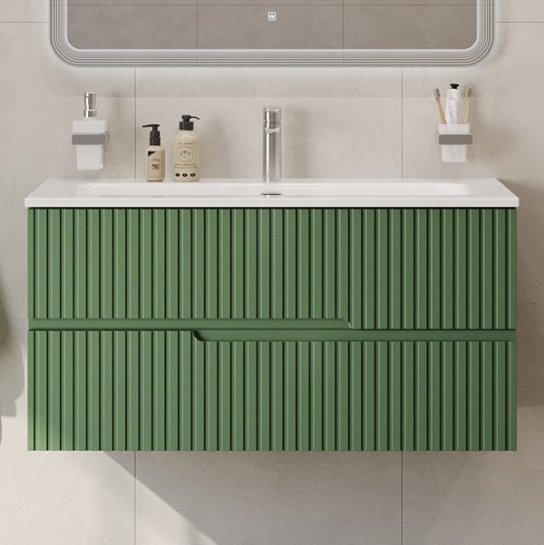 Тумба с раковиной Cezares Duet 100 фисташковый софт, раковина Cezares CZR-8073-100