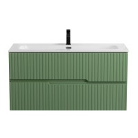 Тумба с раковиной Cezares Duet 100 фисташковый софт, раковина Cezares CZR-8073-100