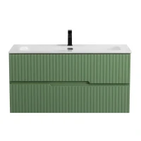 Тумба с раковиной Cezares Duet 100 фисташковый софт, раковина Cezares CZR-8073-100