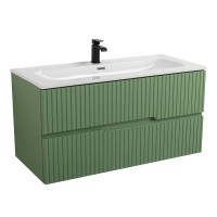 Тумба с раковиной Cezares Duet 100 фисташковый софт, раковина Cezares CZR-8073-100