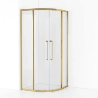 Душевой уголок Cezares Relax RELAX-304-R-2-100-C-BORO 100x100, профиль брашированное золото