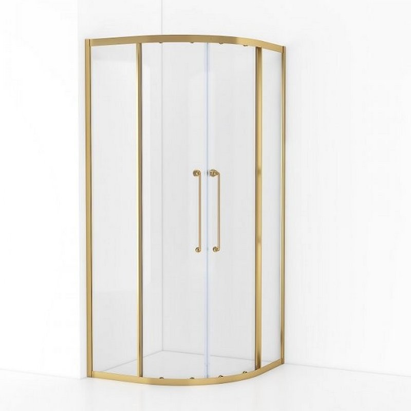 Душевой уголок Cezares Relax RELAX-304-R-2-100-C-BORO 100x100, профиль брашированное золото