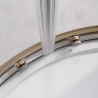 Душевой уголок Cezares Relax RELAX-304-R-2-100-C-BORO 100x100, профиль брашированное золото