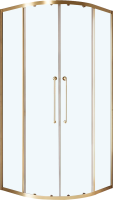 Душевой уголок Cezares Relax RELAX-304-R-2-100-C-BORO 100x100, профиль брашированное золото