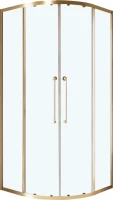 Душевой уголок Cezares Relax RELAX-304-R-2-100-C-BORO 100x100, профиль брашированное золото