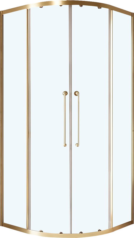 Душевой уголок Cezares Relax RELAX-304-R-2-100-C-BORO 100x100, профиль брашированное золото