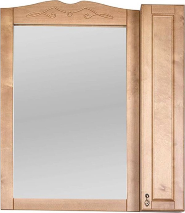 Зеркало-шкаф Orange Классик R 85 тик, с подсветкой