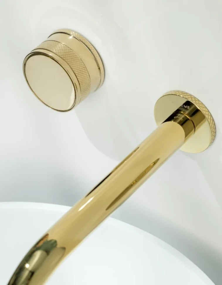 Смеситель для раковины Boheme Prestige 152-2-G-PR С ВНУТРЕННЕЙ ЧАСТЬЮ, золото