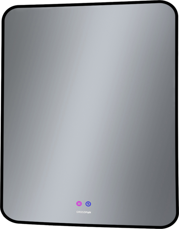 Зеркало Grossman Elegans-норма Black 70 с подсветкой, с антизапотевателем