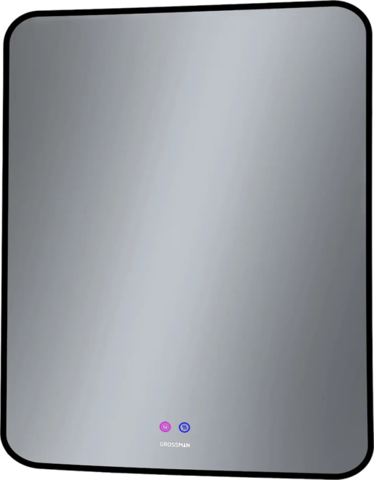 Зеркало Grossman Elegans-норма Black 70 с подсветкой, с антизапотевателем