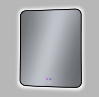 Зеркало Grossman Elegans-норма Black 70 с подсветкой, с антизапотевателем