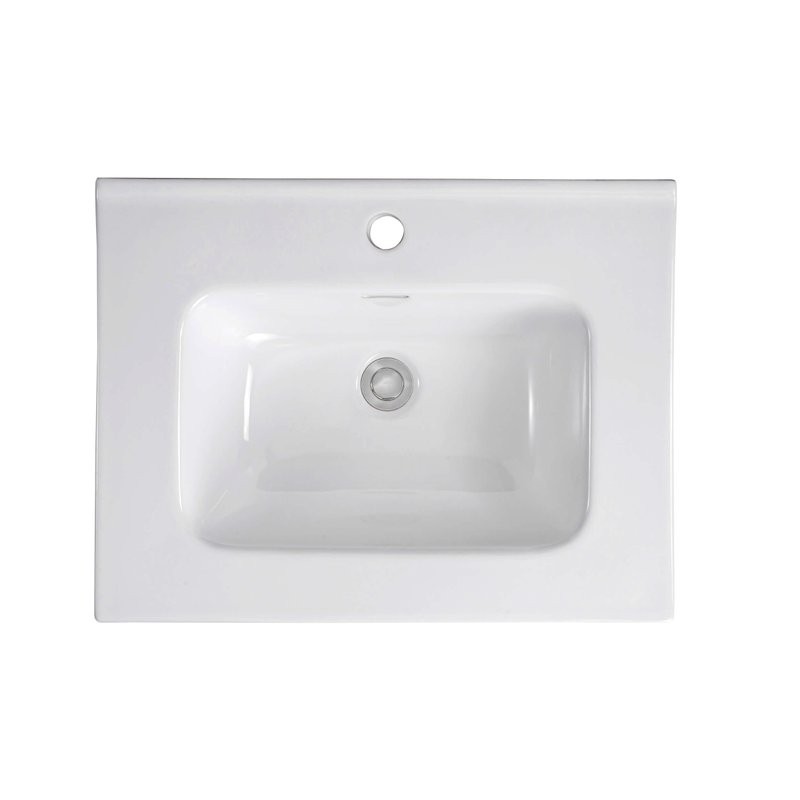 Тумба с раковиной AQUATEK Вега 60 подвесная, 2 ящика, матовая белая