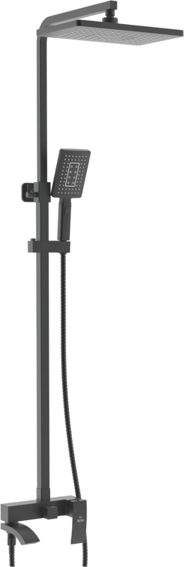 Душевая стойка Rose R1556H черная